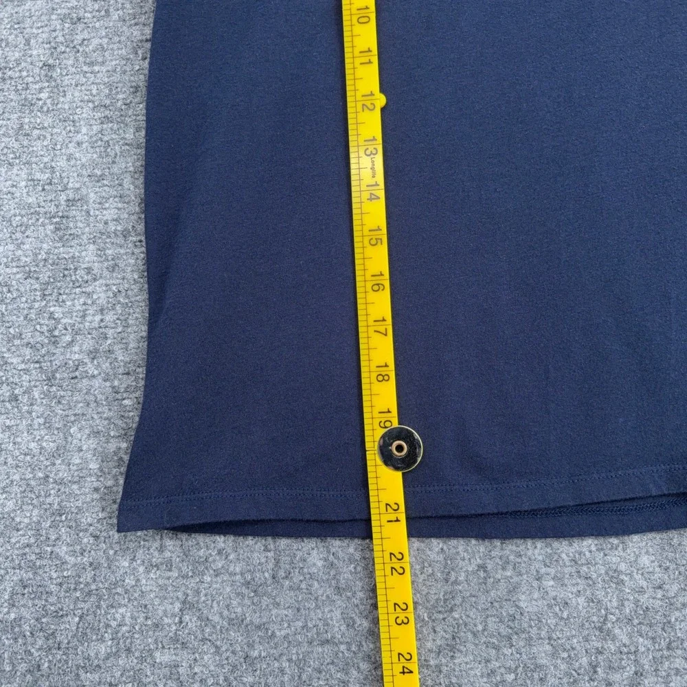 Polo Ralph Lauren V-Neck T-Shirt Kids Large Cotton Navy Blue
